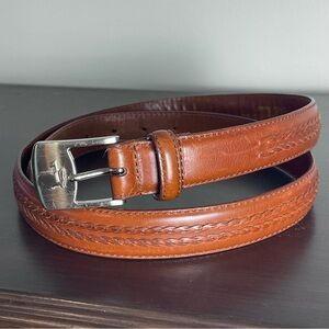 MASTERS AUGUSTA NATIONAL GOLF SHOP Men's Brown Braided Leather Belt Size 40